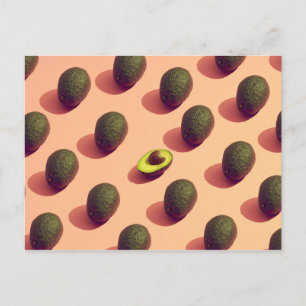 Avocado Fruit Potrait Postkarte