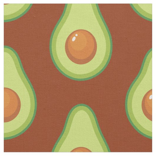 Avocado für Niedliches Gemüse Stoff (Nahaufnahme)