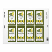 Avocado Gardener Label (Vorne)