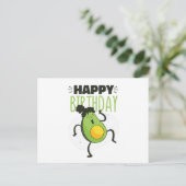 AVOCADO GEBURTSTAG POSTKARTE (Stehend Vorderseite)