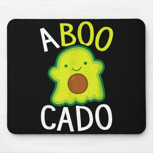 Avocado-Geist Halloween Lustiger Avocado Mousepad (Vorne)