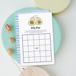 Avocado Gender Neutral Baby Shower Bingo Spiel