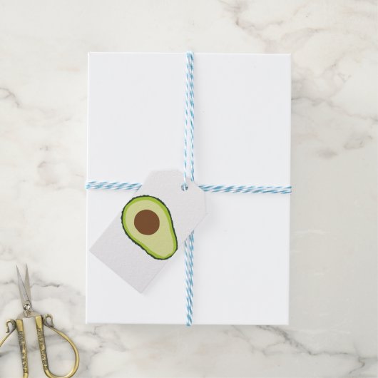 Avocado Geschenkanhänger (Mit Garn)