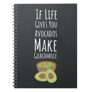 Avocado-Geschenke Guacamole Trendiges Glückliches Notizblock