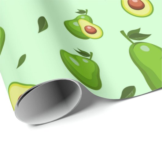 Avocado Geschenkpapier (Rolleneckpunkt)