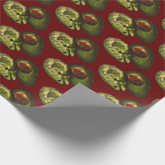 Avocado Geschenkpapier (Ecke)