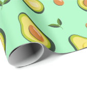 Avocado Geschenkpapier (Rolleneckpunkt)