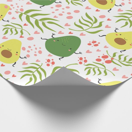 Avocado Geschenkpapier (Ecke)