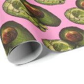 Avocado Geschenkpapier (Rolleneckpunkt)