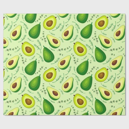 Avocado Geschenkpapier (Flach)