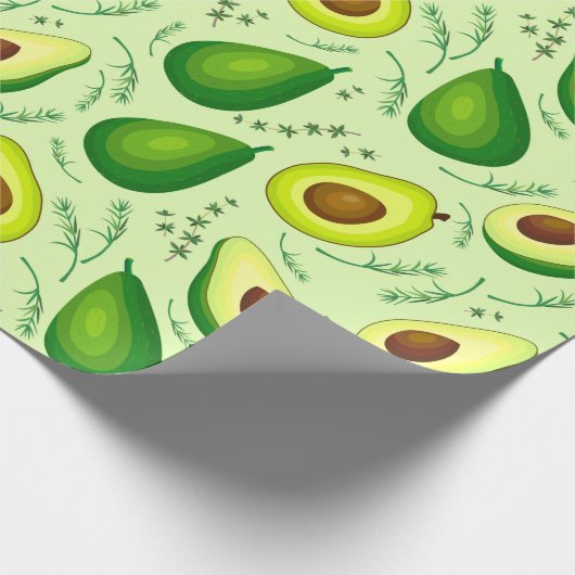Avocado Geschenkpapier (Ecke)