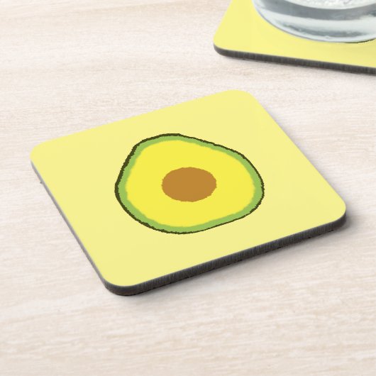 Avocado Getränkeuntersetzer (Linke Seite)