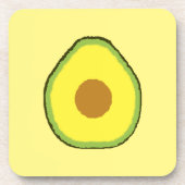 Avocado Getränkeuntersetzer (Vorderseite)