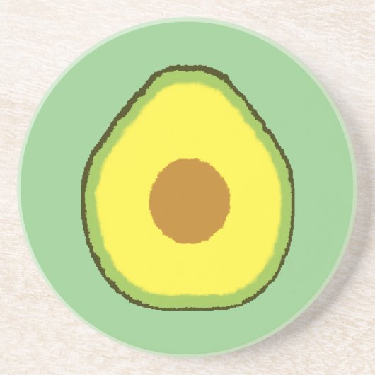 Avocado Getränkeuntersetzer (Vorne)