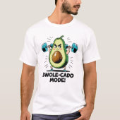 Avocado Gewichte T-Shirt (Vorderseite)