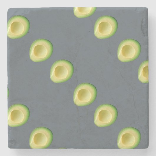 Avocado-Girlande für Alia Steinuntersetzer (Vorderseite)