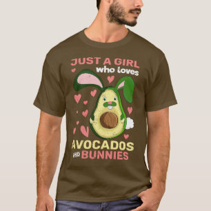 Avocado Girls Rabbit Women Niedlich Forest Animal  T-Shirt