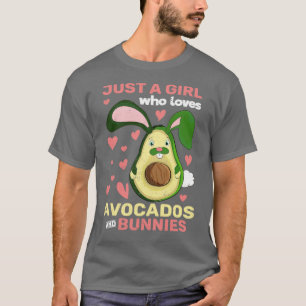 Avocado Girls Rabbit Women Niedlich Forest Animal  T-Shirt