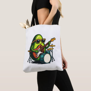 Avocado Gitarrist Art Cool Fruit Band Tasche