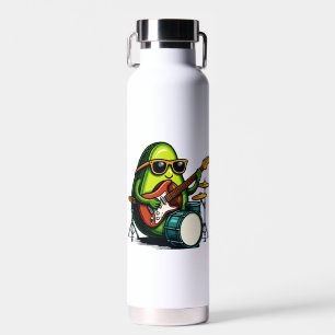 Avocado Gitarrist Art Cool Fruit Band Trinkflasche