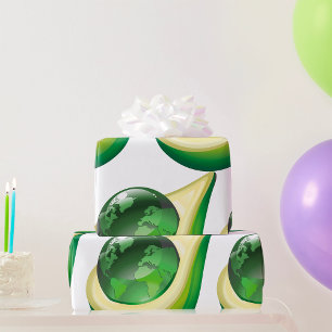 Avocado Globe Geschenkpapier