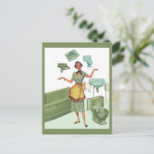 Avocado Green Appliances Vintage Werbung Postkarte (Stehend Vorderseite)