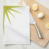 Avocado Green Atomstar Mid Century Handtuch (Viertel Falte)