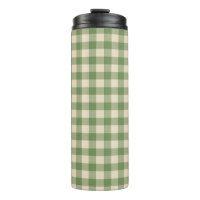 Avocado Green Cottagecore Gingham Karo Kariert
