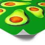 Avocado Green Health Frucht Feinschmecker Poster (Ecke)