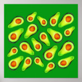 Avocado Green Health Frucht Feinschmecker Poster (Vorne)