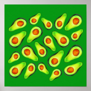 Avocado Green Health Frucht Feinschmecker Poster