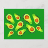 Avocado Green Health Frucht Feinschmecker Postkarte (Vorderseite)