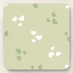 Avocado Green Liebe Hearts Untersetzer
