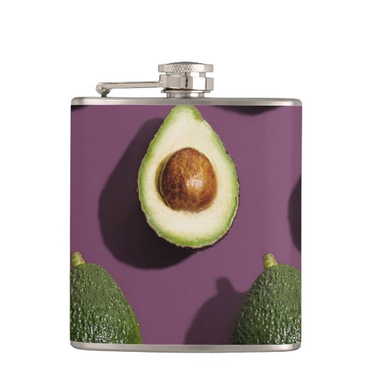Avocado Green Lila Flachmann (Vorderseite)