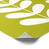 Avocado Green Pflanze Retro Mid Centrum Kunst Poster (Ecke)