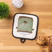 Avocado Green Pot Holder Topflappen (Oben Unten)