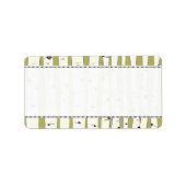 Avocado Green Rücksendeadressen-Aufkleber Adressaufkleber (Vorne)