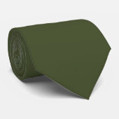 Avocado Green Solid Neck Tie Krawatte (Gerollt)