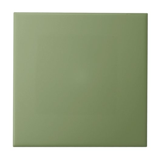 Avocado Green solide Farbe Tile Fliese (Vorderseite)