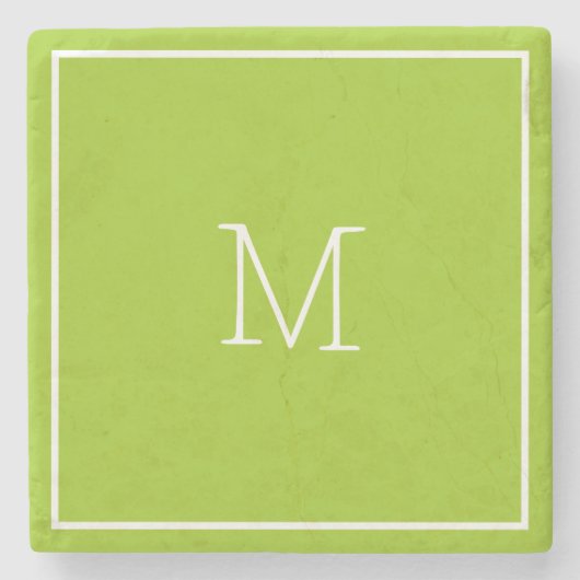 Avocado Green Stone Untersetzer (Vorderseite)