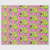 Avocado Green Vegan Feinschmecker Vegeterian Feins Geschenkpapier (Flach)