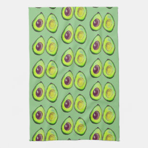 Avocado Green Veganer Feinschmecker Vegeterian Fei Geschirrtuch