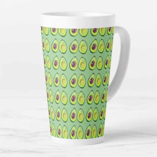 Avocado Green Veganer Feinschmecker Vegeterian Fei Milchtasse (Rechte Ecke)
