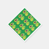 Avocado Green Veganer Feinschmecker Vegeterian Fei Serviette (Ecke)