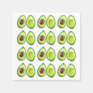 Avocado Green Veganer Feinschmecker Vegeterian Fei Serviette