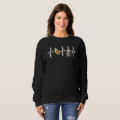 Avocado Greyhound Heartbeat Dog Sweatshirt (Vorne ganz)