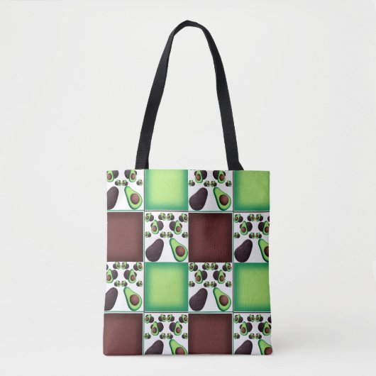 Avocado Grid Delight Tasche (Vorderseite)