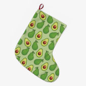 Avocado Großer Weihnachtsstrumpf (Vorderansicht (hängend))