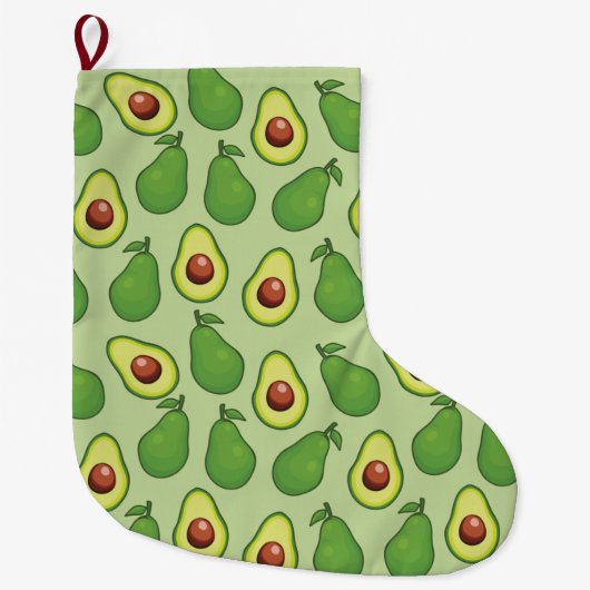 Avocado Großer Weihnachtsstrumpf (Vorderseite)
