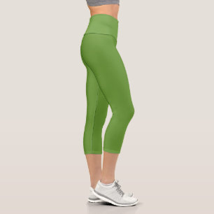 Avocado Grün Capri Leggings